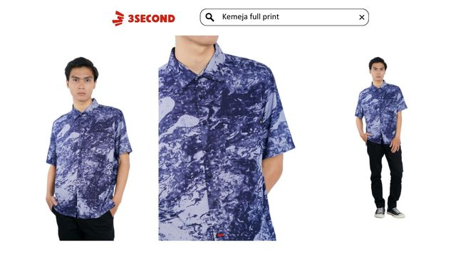 kemeja full print